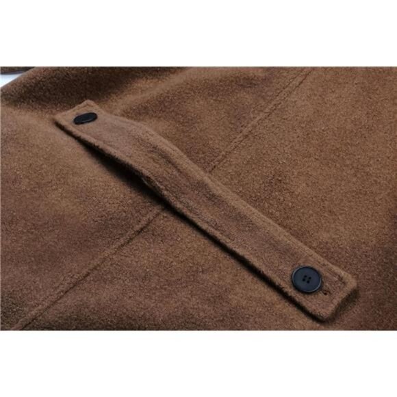 Women Oversized Long Winter Coats Warm Brown - Picture 5 of 6